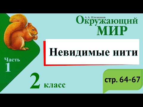Видео: Невидимые нити. Окружающий мир. 2 класс, 1 часть. Учебник А. Плешаков стр. 64-67
