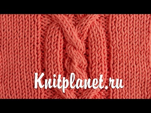 Видео: Вяжем араны. Красивая коса спицами