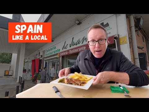 Видео: Каково это — съесть обед из трех блюд в закусочной на стоянке грузовиков в Испании!