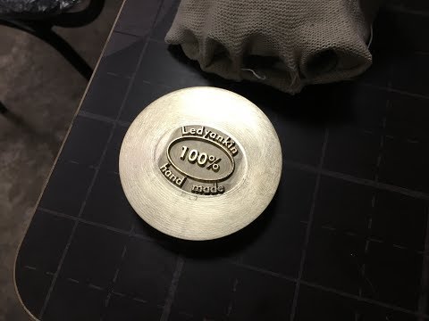 Видео: Изготовление клише (штампа) для тиснения кожи на чпу станке