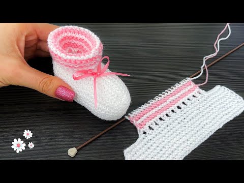 Видео: ВЯЗАНИЕ ОБУВИ ДЛЯ ДЕТСКОЙ ПОШАГОВО