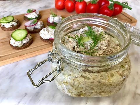 Видео: Рийет из скумбрии | Рыбный паштет