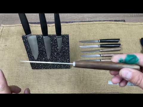 Видео: Кухонный набор / новая модель ножа ! Приглашаю на выставку Клинок Москва 31 октября по 3 ноября 