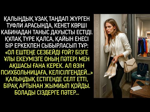 Видео: Той көйлегіне туфли таңдап жүрген қалыңдық кенет қасындағы кабинадан таныс дауысты естіді…