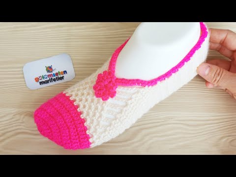 Видео: Научитесь вязать крючком в пинетках; Вязаные очень легкие женские носки