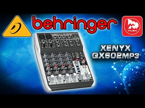 Видео: BEHRINGER QX602MP3 - новый компактный микшер с МП3 плеером
