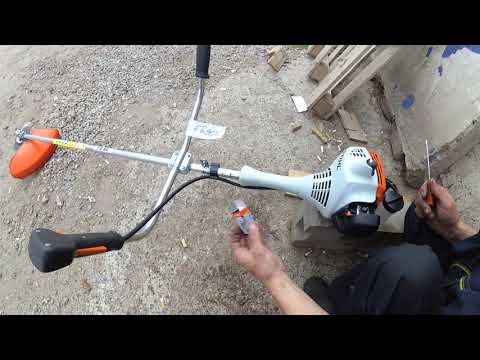 Видео: Коса STIHL FS 55 - как правильно пользоваться (на самом деле нет, так делать не надо)