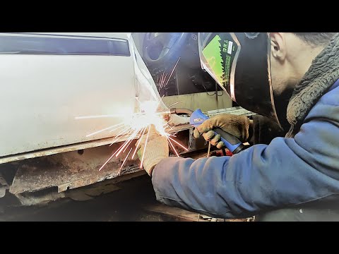 Видео: Переварил порог и пол из куска двери / Toyota Corona