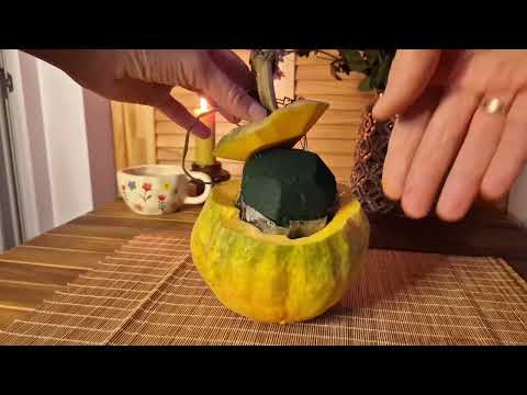 Видео: Майстер клас "квіти у гарбузику"