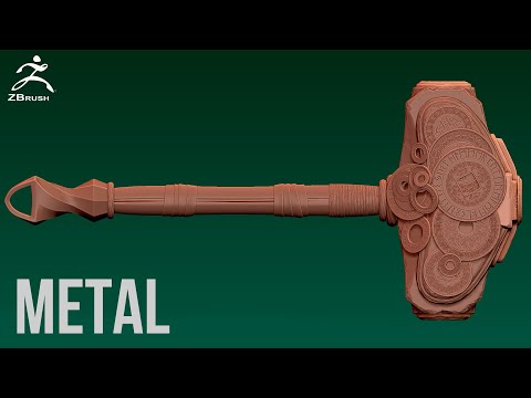 Видео: Скульпт металла в Zbrush.