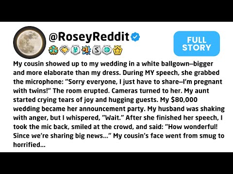 Видео: Моя кузина появилась на моей свадьбе в белом бальном платье — оно было просторнее и изысканнее мо...