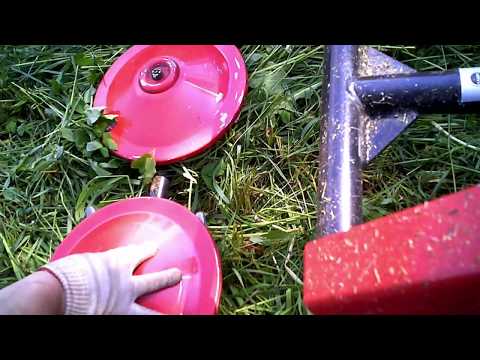 Видео: Роторная косилка Заря для мотоблока. Реальная эксплуатация.