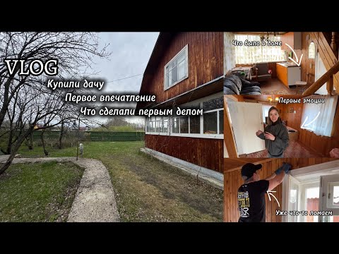 Видео: VLOG//Купили дачу // Первые впечатления от участка //Что успели сделать // Выносим все //