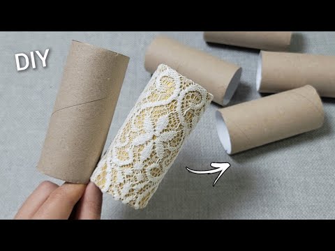 Видео: Отличная идея из картонных рулонов и тюля для штор