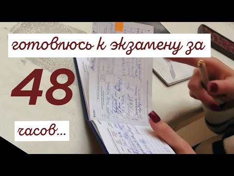 Видео: готовлюсь К ЭКЗАМЕНУ за 48 ЧАСОВ | СПОЙЛЕР: не делайте так🤡