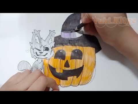 Видео: Котик с Хеллоуинской тыквой 🎃🐱