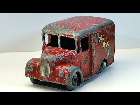 Видео: "Matchbox" реставрация 1 тонна Троян Van № 47 литой автомобиль выпрямление салона