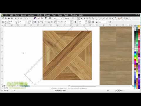 Видео: Создание текстуры паркета при помощи Power Clip в CorelDRAW