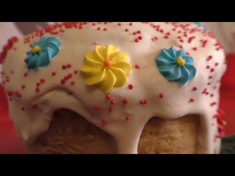 Видео: ПАСХА, ЗАВАРНОЙ ПАСХАЛЬНыЙ КУЛИЧ и ГЛАЗУРЬ НА СГУЩЕНКЕ