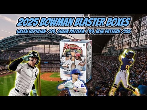 Видео: 2025 коробок с бластерами Bowman 🔥Зеленый рептилоид /99, зеленый узор /99, синий узор /125 и фиол...