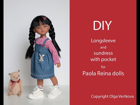 Видео: Denim sundress with pocket for Paola Reina. Джинсовый сарафан с карманом для Паола Рейна.