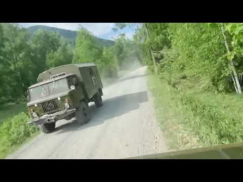 Видео: Дорога на Мультинские озера ГАЗ-66 11.06.2023