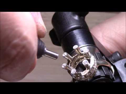 Видео: Закрепка камней Stone setting кольцо