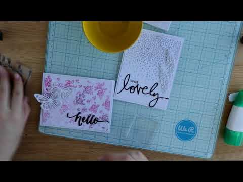 Видео: Открытка с окрашенным тиснением (CAS-Card: Inked Embossing Folders) | Mimi-cut