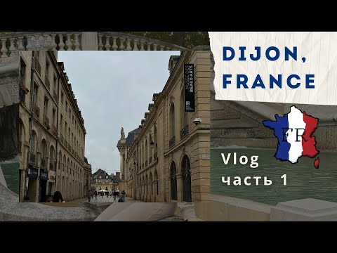 Видео: Прогулка по городу Дижон, Франция (Dijon,France). Достопримечательности. Vlog, часть 1