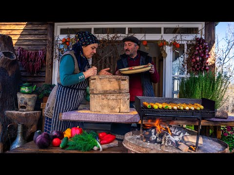 Видео: Приготовление рыбы-жереха 🐟 на каменном гриле 🪨🔥 | Рецепт на открытом воздухе 🌿