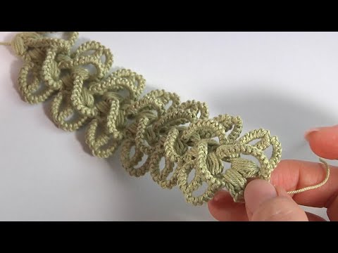 Видео: Ух ты!!! Красивый и уникальный узор для вязания крючком кружева/3D-узор для вязания крючком лент/...