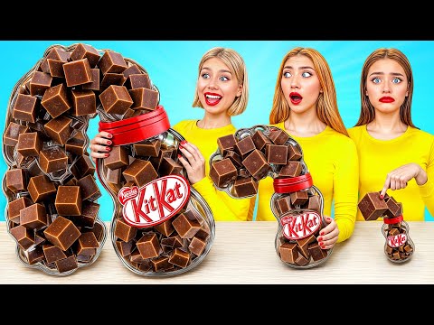 Видео: Большая, Средняя или Маленькая Тарелка Челлендж | Кто Победит в Кулинарной Битве Multi DO Challenge