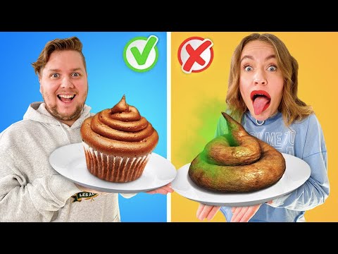 Видео: НАСТОЯЩАЯ ЕДА против ФЕЙКовой ЧЕЛЛЕНДЖ ! у кого вкуснее?