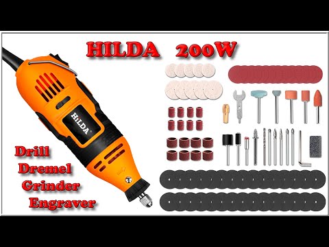 Видео: Hilda 200w - гравер, дремель...