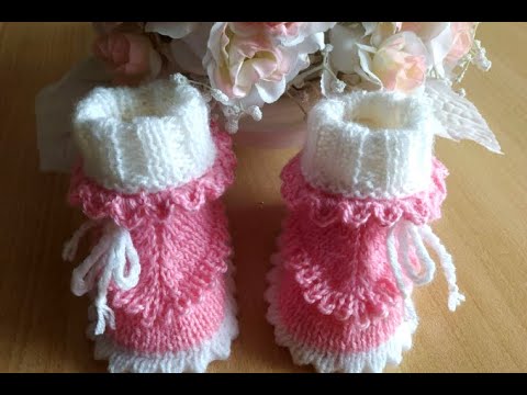 Видео: Вяжем по-новому. Пинеточки "Розовые сны"