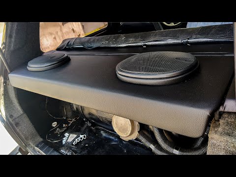 Видео: Акустическая полка в багажник НИВА 4х4, надежно и красиво. doRABOTKA
