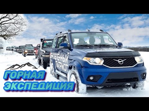 Видео: УАЗ ПАТРИОТ по глубокому снегу. Гонки на внедорожниках. UAZ PATRIOT is the Best. Snow Expedition.