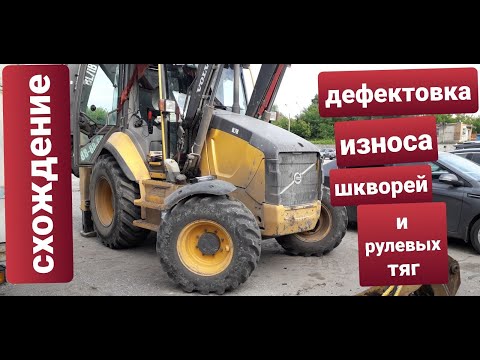 Видео: Подготовка экскаватора погрузчика к сезону. Дефектовка. backhoe loader volvo bl71b.