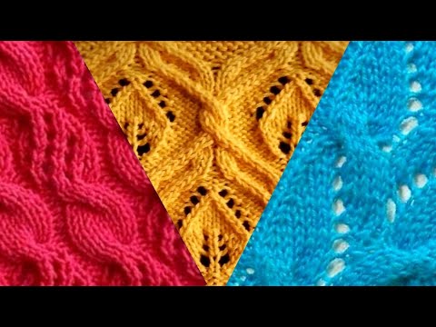 Видео: Вязание: 🔎10🔍 схемы люксовых узоров спицами. Knitting: 10 luxury knitting patterns.