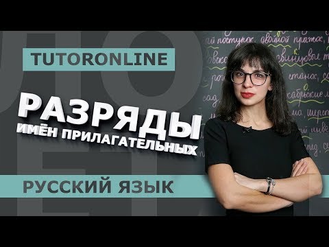 Видео: Разряды имён прилагательных | Русский язык | TutorOnline