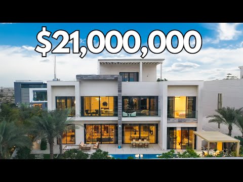 Видео: Экскурсия по мега-особняку миллиардера из Дубая стоимостью 21 000 000 долларов с вращающимся гаражом