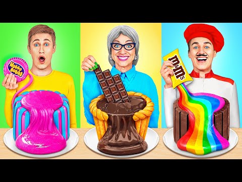 Видео: Кулинарный Челлендж: Я против Бабушки | Сумасшедшие Кулинарные Идеи от Multi DO Smile