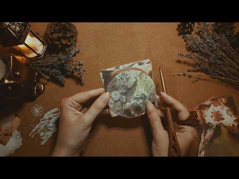 Видео: АСМР • Обзор нового набора бумаги для скрапбукинга • Шепот с жвачкой и бумажными триггерами