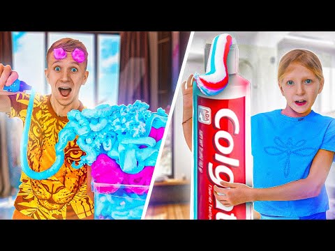 Видео: СЛАЙМ Битва: ПЕНА vs ЗУБНАЯ ПАСТА *OMG*