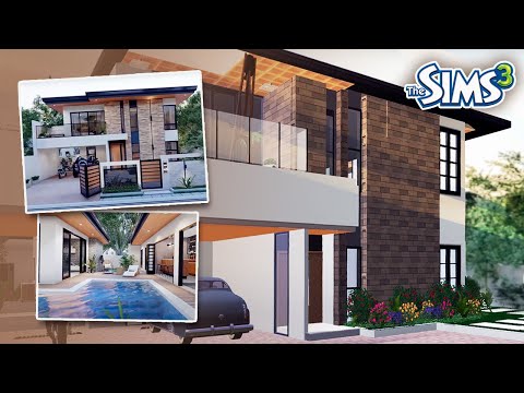 Видео: МОДНЫЙ ДОМ С ДЖАКУЗИ И БАРОМ | The Sims 3