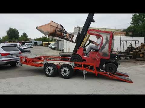 Видео: Прицеп Тележка для миниэксковатора БОБ КАТ. Каток Погрузчик.
