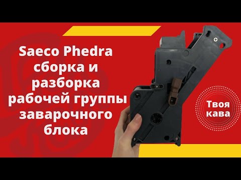 Видео: Saeco Phedra Сборка и разборка рабочей группы. Заварочного блока