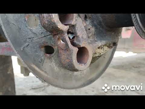 Видео: ремонт тормозов полуприцепа оси смб