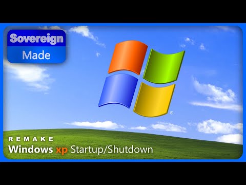 Видео: Запуск и завершение работы Windows XP (2001) | Ремейк | SovereignMade