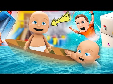 Видео: Бала үйге су тасқынын жасады!